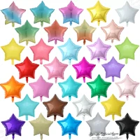 10pcs 18inch gradientmacaronpure color star balloons wedding birthday party decorations baby shower supplies foil helium globo