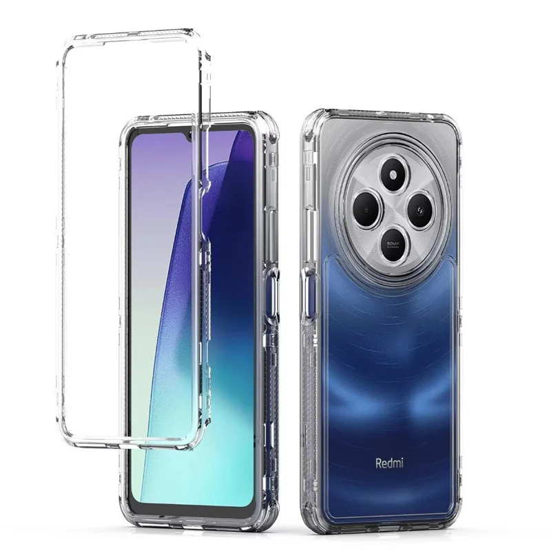 Фото Прозрачный чехол для мобильного телефона Redmi 14C/Redmi Note 14 5G/Redmi Note 14pro, противоударный, эффективный защитный чехол с защитой от падения №3