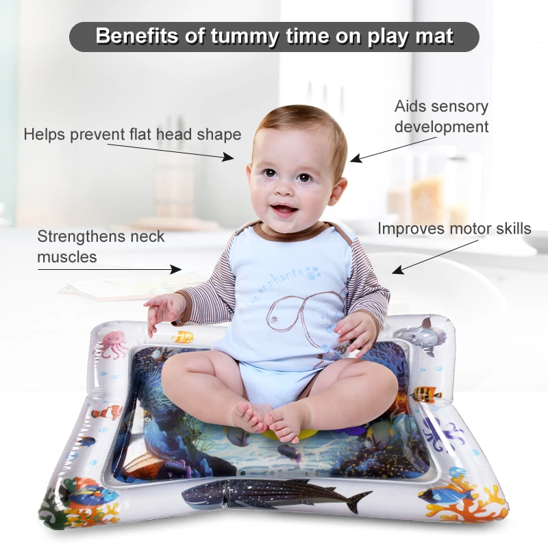 

Baby Water Mat Inflatable Cushion Infant Toddler Water Play Mat for Children Early Education Developing Baby Toy Summer Toys