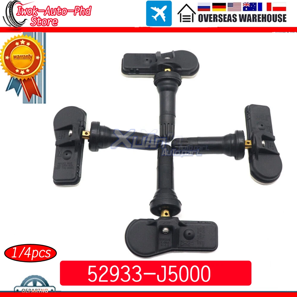 XUAN TPMS 52933-J5000 Датчик Системы Контроля Давления В Шинах Для Genesis G70 Kia Stinger GT 2.0L 17-21 433