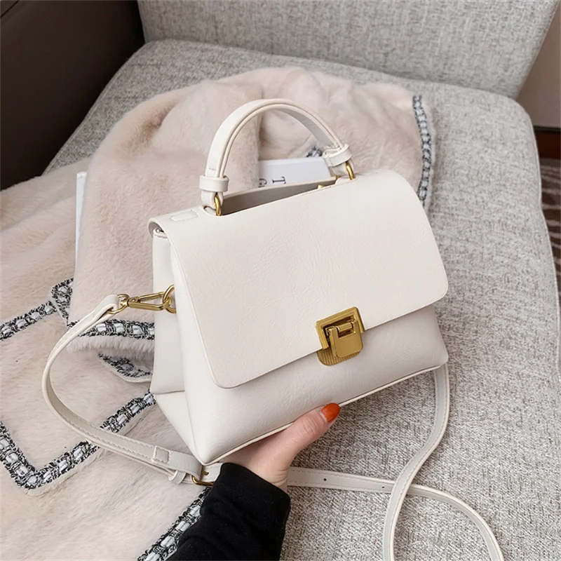 

Vintage Tote Bag 2023 New Quality PU Leather Women's Designer Handbag Purses Luxury Designer Mini Shoulder Messenger Bag