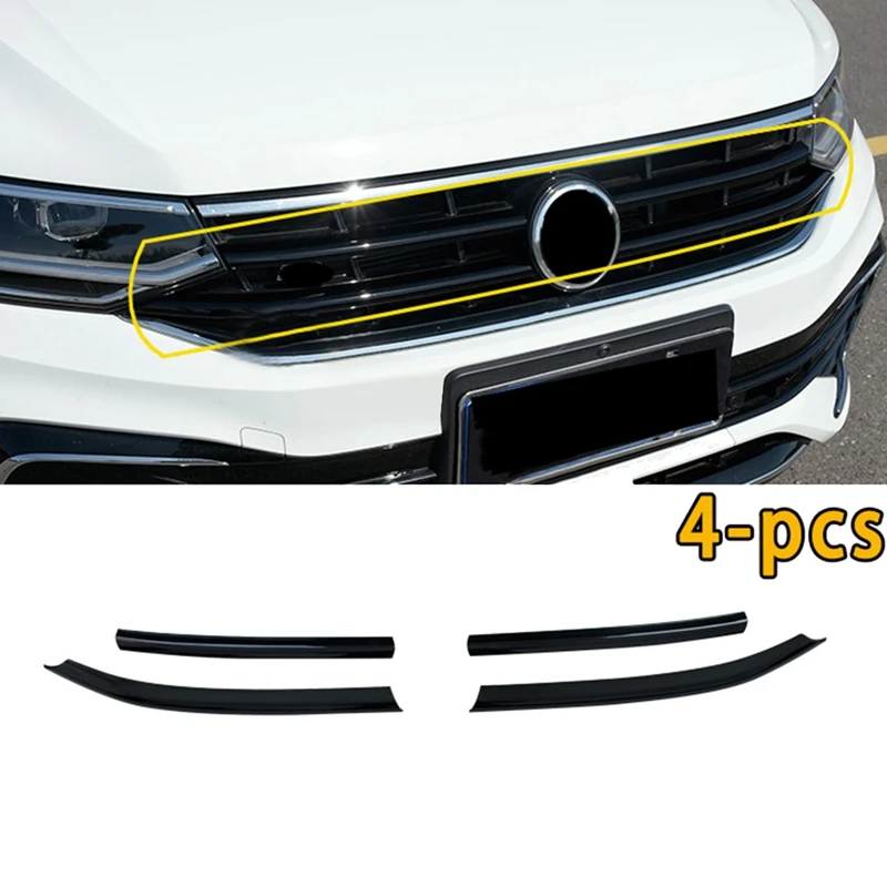 

Car Front Grille Cover Strip Trim Modification Decoration For Tiguan 2020 2021 2022