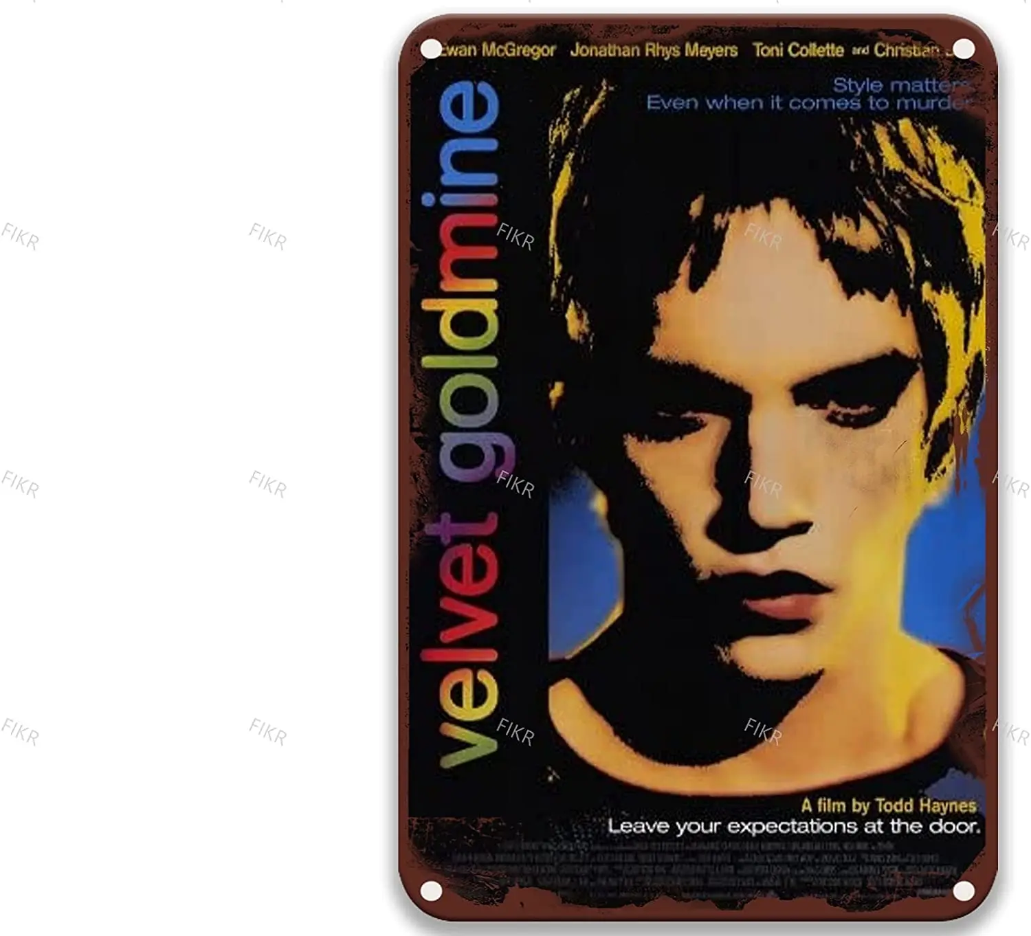 Бархатные золотые винтажные фильмы металлические жестяные знаки современное