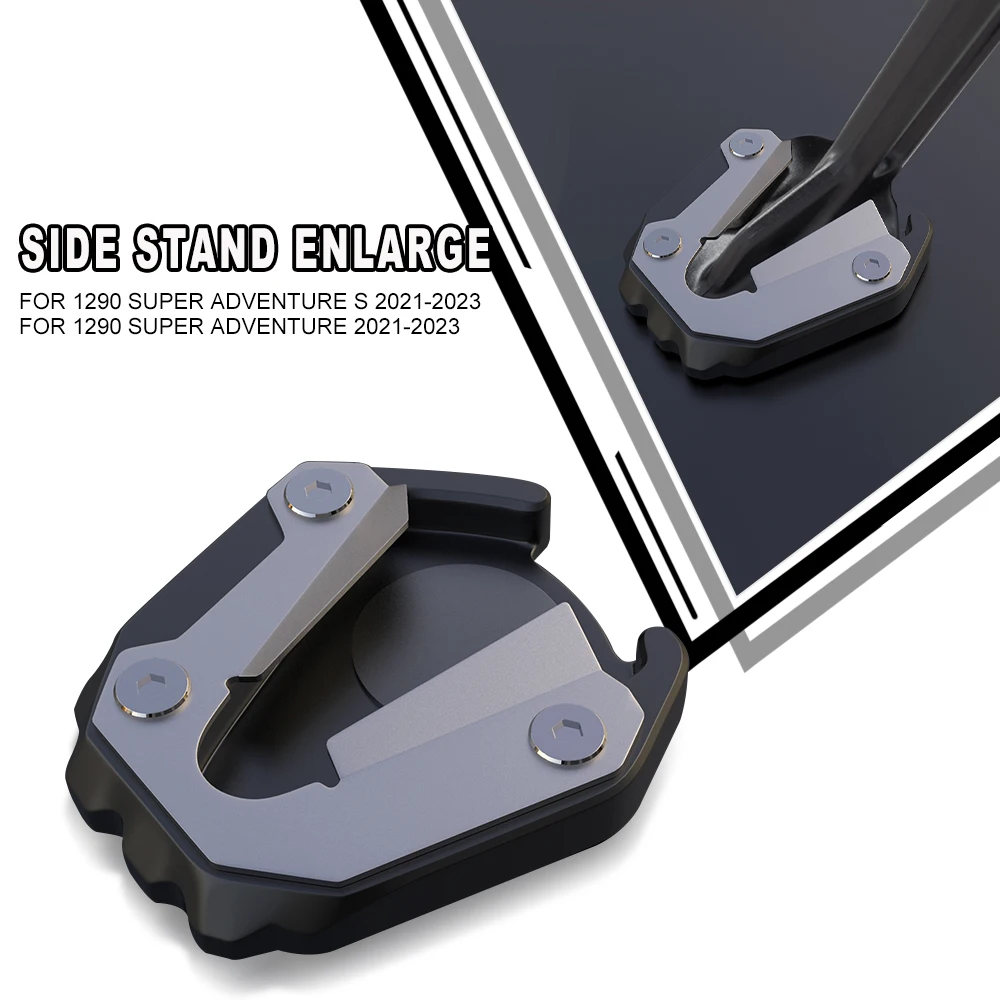 

1290 Super Adventure Moto Aluminium Kickstand Foot Side Stand Extension Pad Enlarger For 1290 Super Adventure S 2021 2022 2023