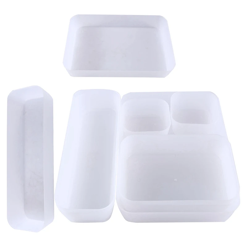 

7 Piece Drawer Organizers White For Home Office Desk Stationery Storage Box For Kitchen Bathroom Makeup Organizer