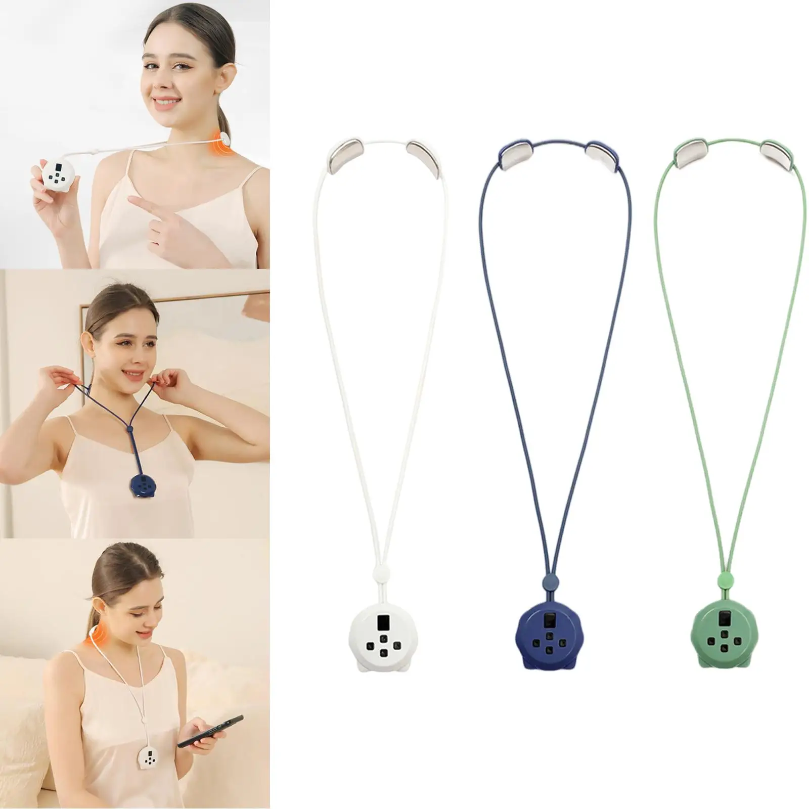 Маленький подвесной массажер для шеи микротоковый Интеллектуальный