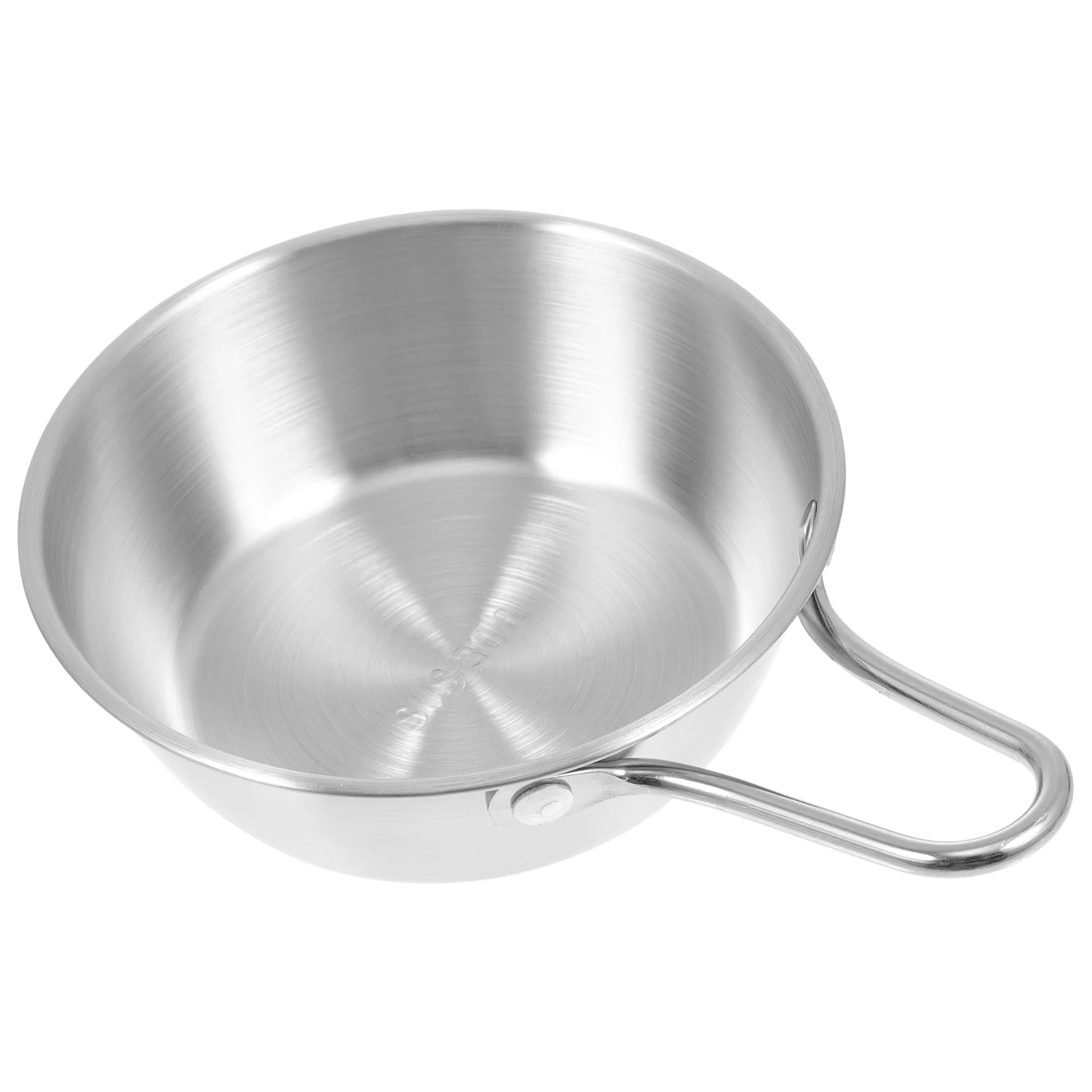 

Bowl Korean Ricestainless Steel Ramen Hikingpot Bowls Handle Small Soup Cupserving Makgeolli Cuisine Delicate Camp Metal Snack