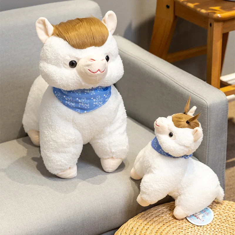 

2022 Cute / Soft / Alpaca Plush Toy / Alpaca Doll with Scarf / Children's Birthday Gift / Christmas Gift