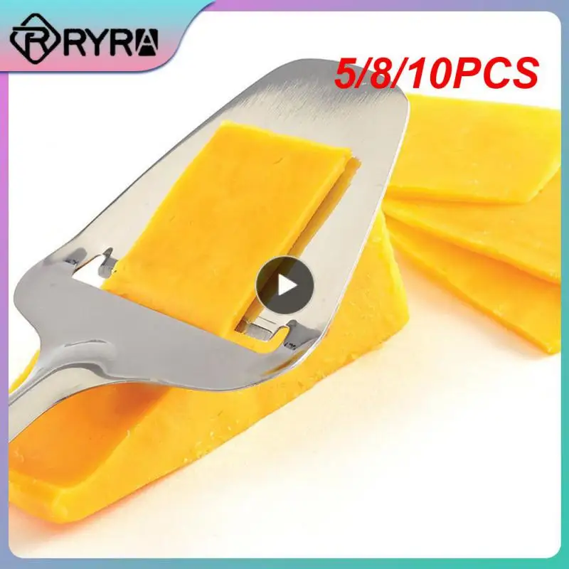 

5/8/10PCS Portable Cheese Peeler Stainless Steel Cheese Slicing Knife Cutting Knife Butter Slice Cheese Slicer Cutter