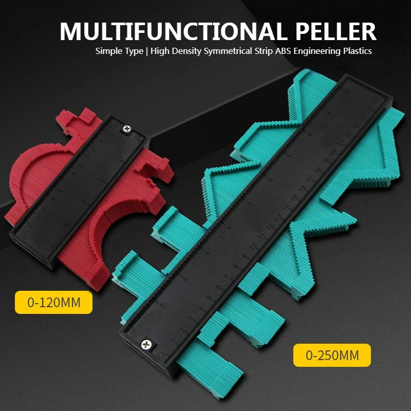 

Carpentry Tool Shape Measuring Ruler Profile Gauges Irregular Contour Gauge Radian Scale Tiling Woodworking Shape Taking Tools