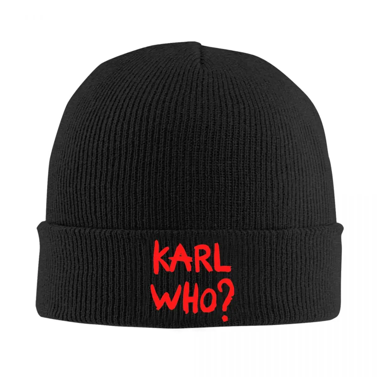 

Red Karl Who Slogan Skullies Beanies Caps Hip Hop Winter Warm Men Women Knitting Hat Adult Unisex Bonnet Hats