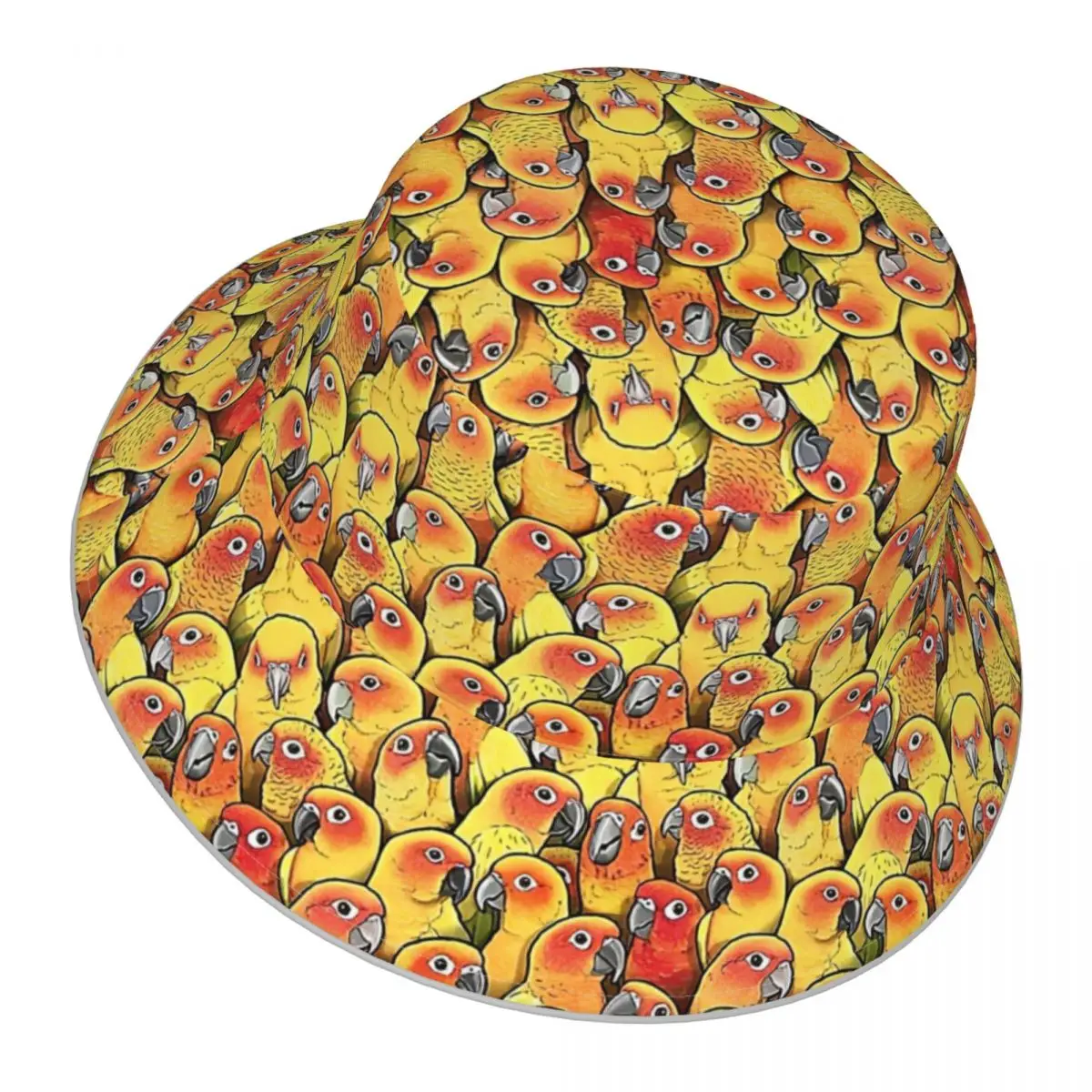 Sun Conures reflective Bucket Hat Men Women Bucket Hat Outdoor Sunscreen Beach Hat Sun Hiking Fishing Cap