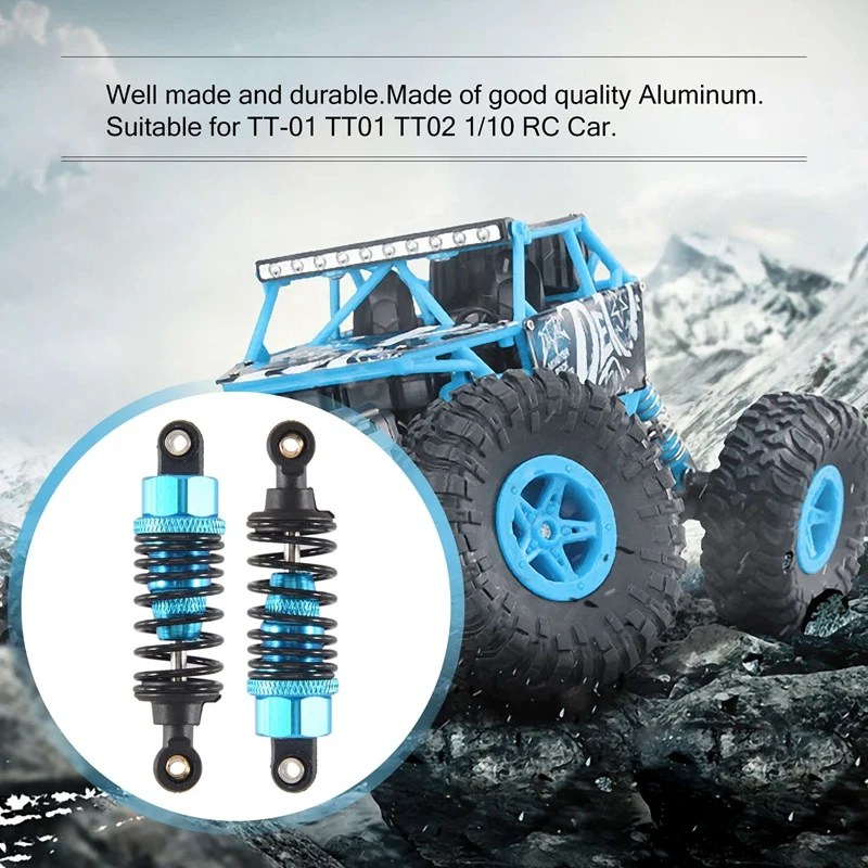 4 шт. набор амортизаторов из алюминиевого сплава для Tamiya TT-01 TT01 TT-02 TT02 1/10 детали