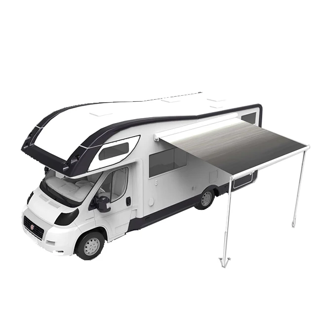 Переносной выдвижной моторизованный тент для автофургона