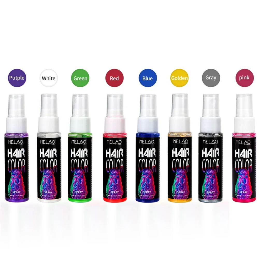 Цветной спрей для временного окрашивания волос стойкая безопасность мягкая