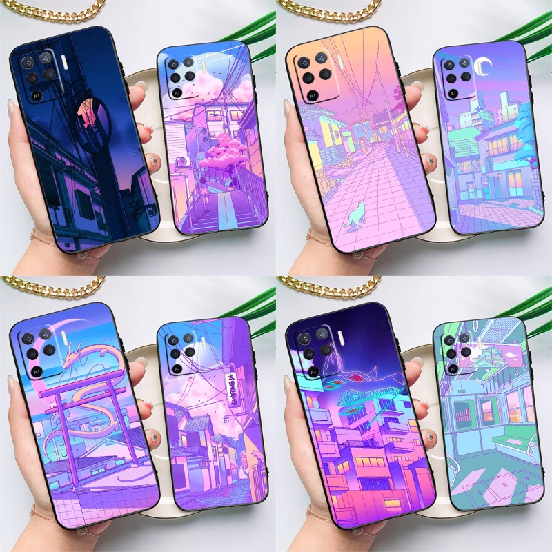 Чехол для OPPO A74 A93 A83 A91 A53S A9 A5 A31 A53 2020 A15 A16 A1K A52 A72 A94 A54