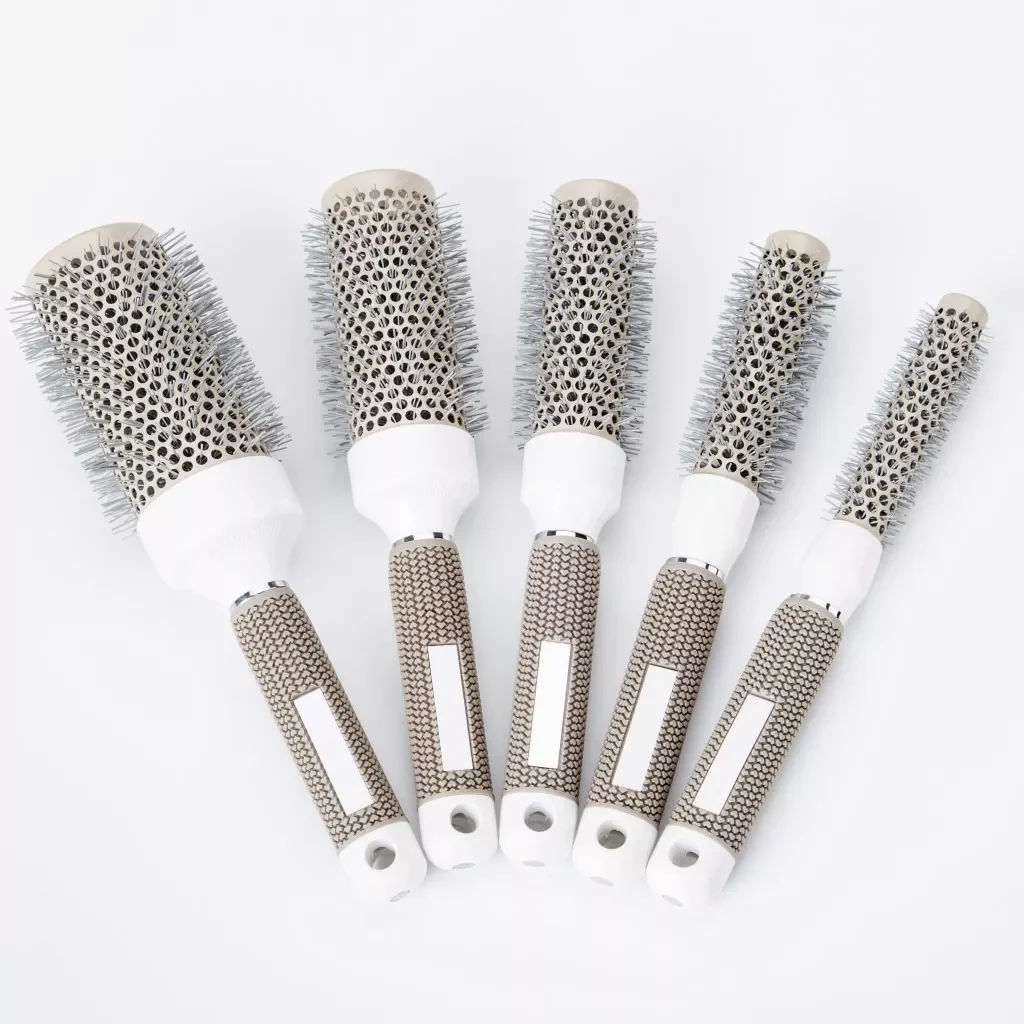 

NEW2023 6 Size Hair Brush Nano Hairbrush Thermal Ceramic Ion Round Barrel Comb Hairdressing Hair Salon Styling Drying Curling