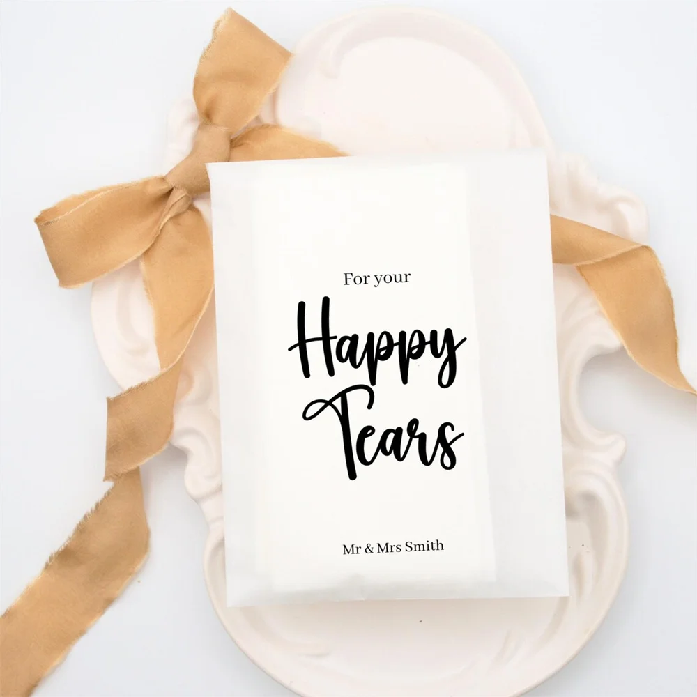 Свадебные пакеты для салфеток | Для ваших счастливых слез Биоразлагаемые