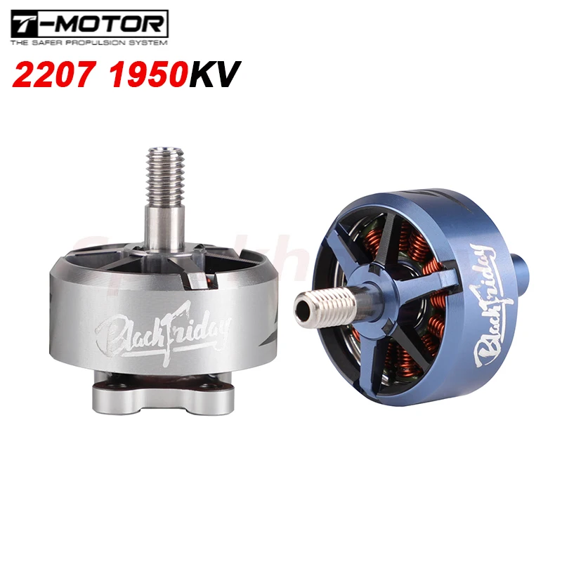 Новый T-двигатель Черная пятница BF2207 1950KV FPV Бесщеточный двигатель 6S Lipo 12N14P для 5-дюймового T5146-3 Propeller Freestyle Drones
