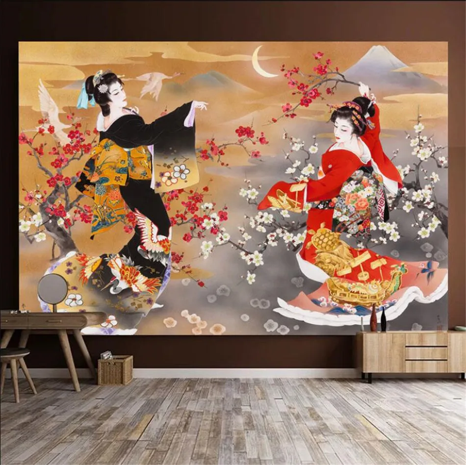 

Custom Size 3D Japanese Style Wall Paper 3D wallpapers Hotel Tatami Decor Mural Wallpaper