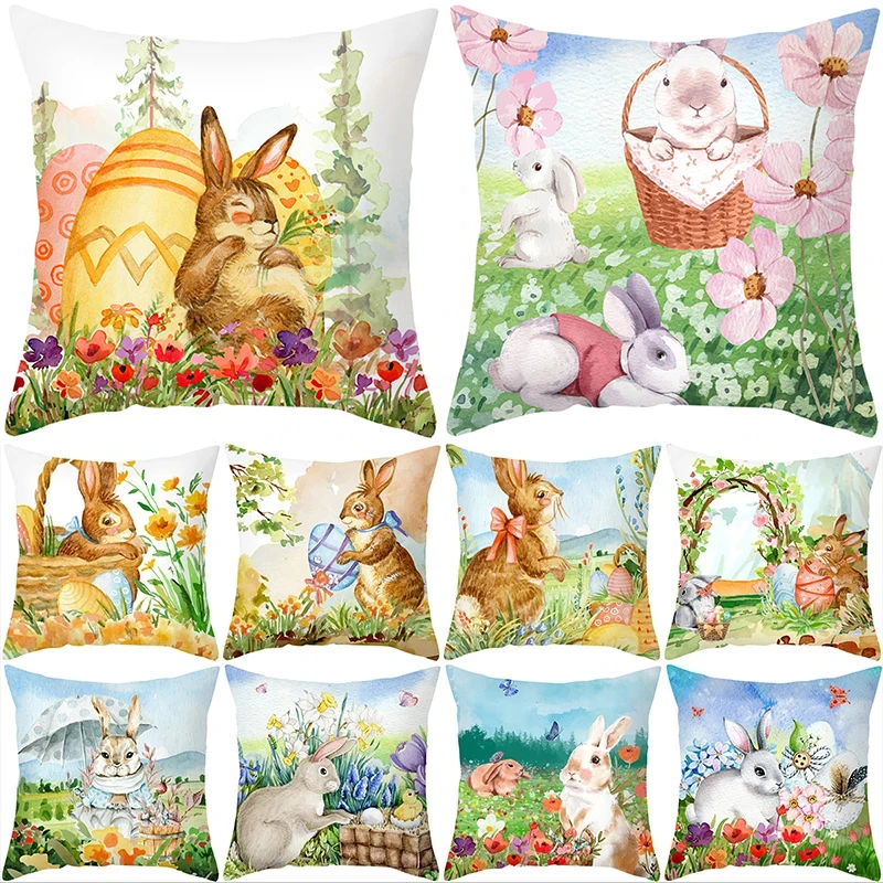 45x45 см пасхальный домашний декор наволочка для подушки фермерская декоративная