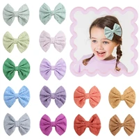 ncmama 4 7 inch cotton sailor bow hair clips baby girls kids hair bows clips barrettes hairbow hairgrips headwear accessories