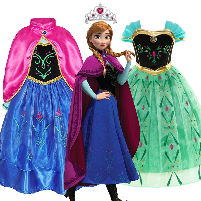 Костюм Снежной королевы Эльзы и Анны из мультфильма Холодное сердце