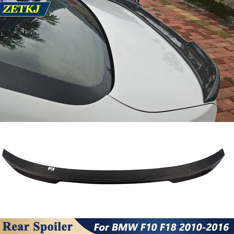 

PSM Style Real Carbon Fiber FRP Material Rear Wing Back Spoiler For BMW 5 Series F10 F18 2010-2016 Car Modification