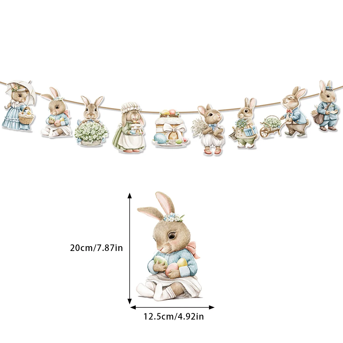 

Пасхальная бумажная гирлянда