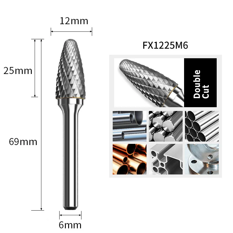 Карбидный роторный напильник в форме пули карбидный инструмент для удаления