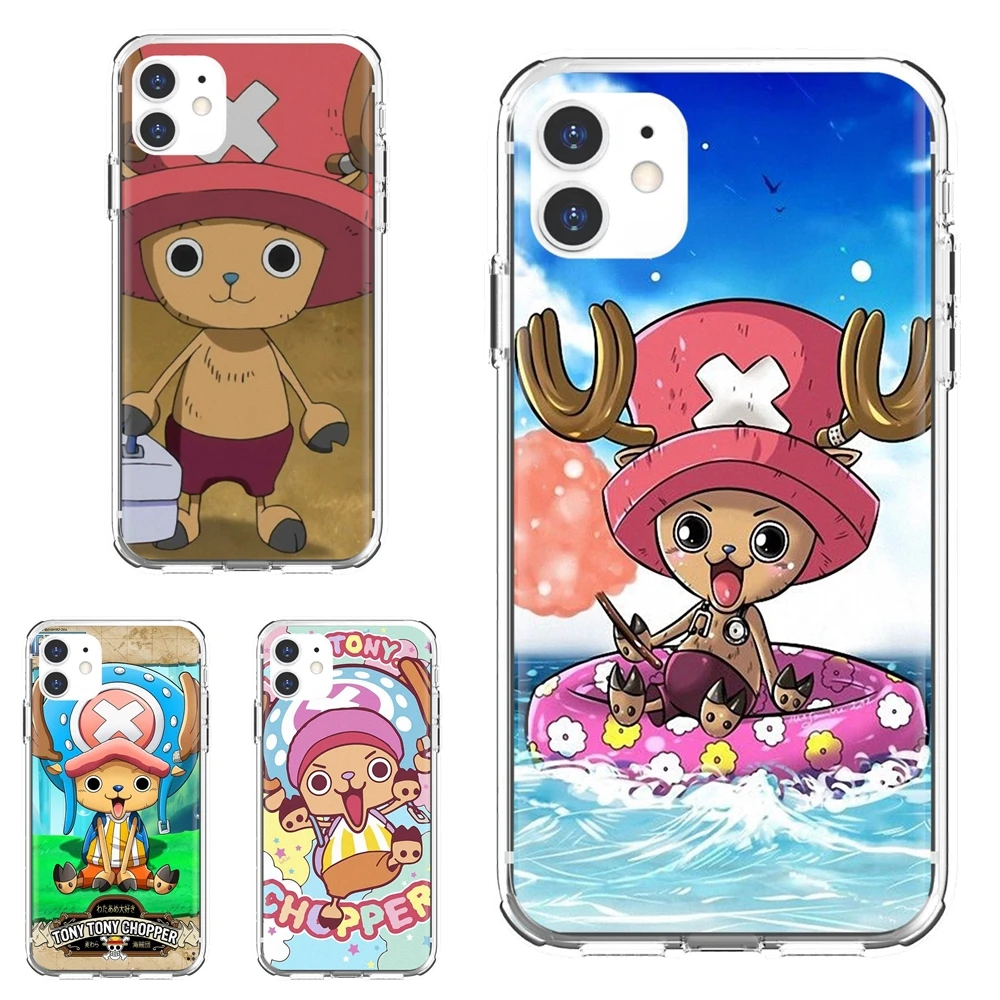 

One-Piece-Tony-Tony-Chopper Soft Bag Case For iPhone 10 11 12 13 Mini Pro 4S 5S SE 5C 6 6S 7 8 X XR XS Plus Max 2020