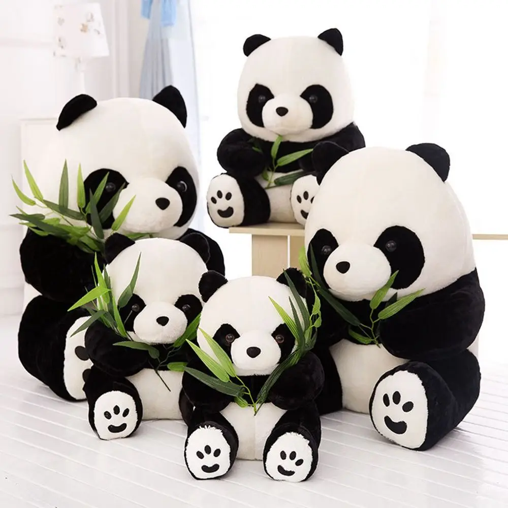 

Christmas Gift Kids Baby Soft Cloth Toy Kneeling Sitting Present Doll Stuffed Animals Cute Cartoon Pillow Plush Panda