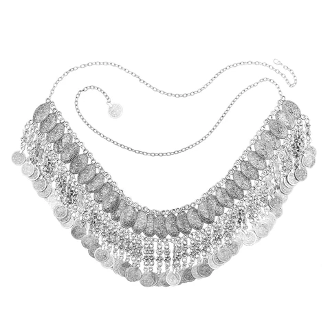 Металлические пояса-цепочки для живота, набор из 1 штуки