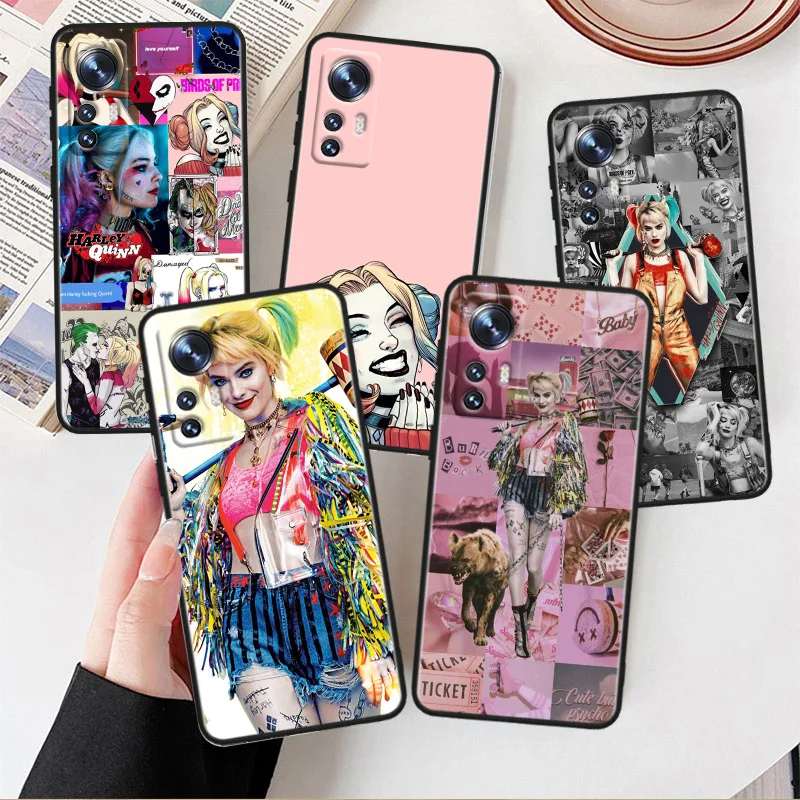 

Girl Harley Quinn For Xiaomi Mi 13 10S 10 9T 9SE 8 Mix Play A3 A2 A1 CC9E Note 10 Lite Pro Black Phone Case