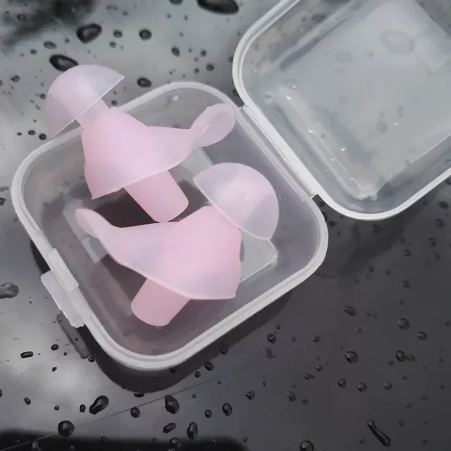 

Pair Soft Ear Plugs Environmental Silicone Waterproof Dust-Proof Earplugs Diving Water Sports Swimming Accessories