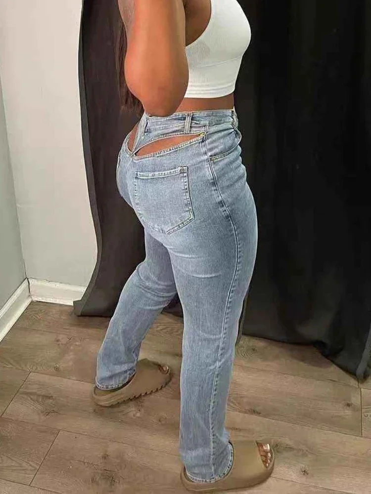 

Женские облегающие джинсы-карандаш Sifreyr с вырезами, джинсовая уличная одежда с высокой талией, винтажные облегающие длинные брюки, штаны для гранжа
