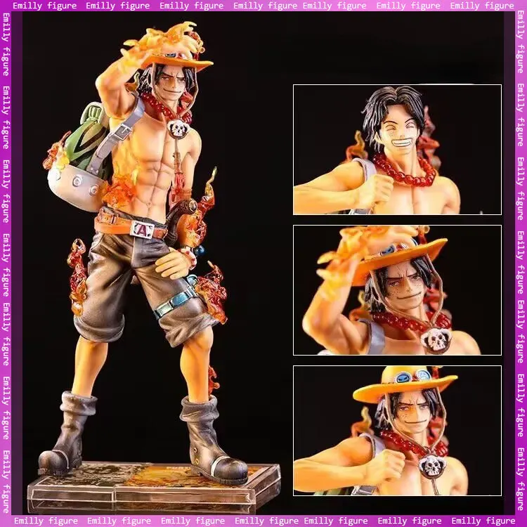 

One Piece Figure Luffy figurine DX10th Anniversary Fire Fist Ace figure Toys Model Decoration Statue Collection Model Toy Gifts