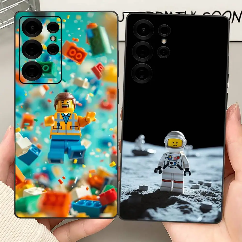 Фото Модный чехол для телефона с логотипом бренда L-Lego для Samsung S 24 Fe 25 Ultra Plus 20 Lite 21 30 22 23 24 22 Ultra 5G Fundas №5