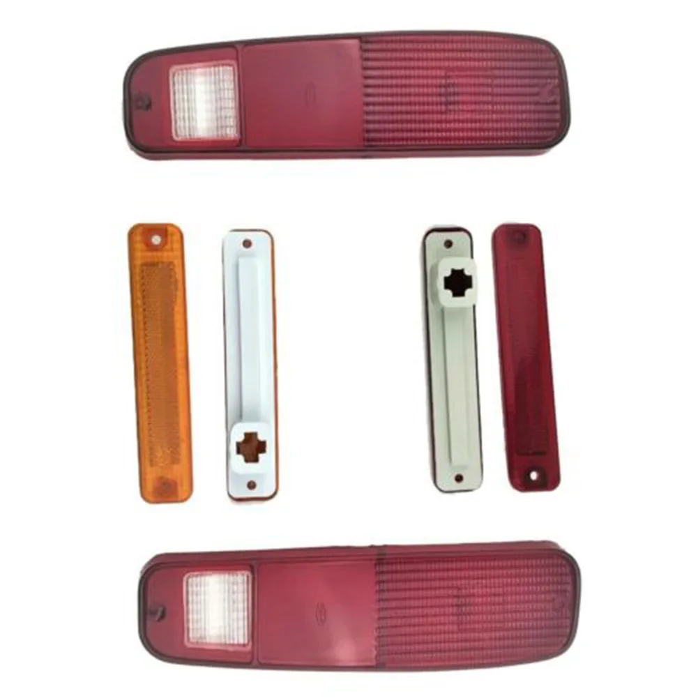 

For FORD F-150 F150 F250 Truck 78-79 Bronco Tail Light And Side Fender Kit 6PCS Red Right & Left Tail Light Lens