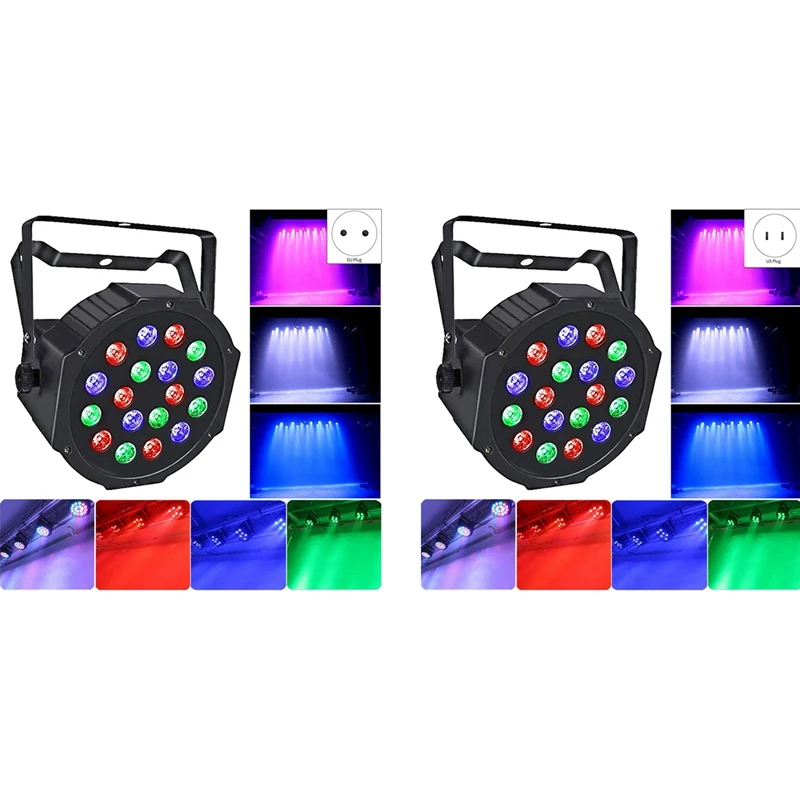 

Stage Light 10Wx18 LED Downlight RGB Sound Activated Remote Control Washing Light Wedding Party Live Performance Promotion