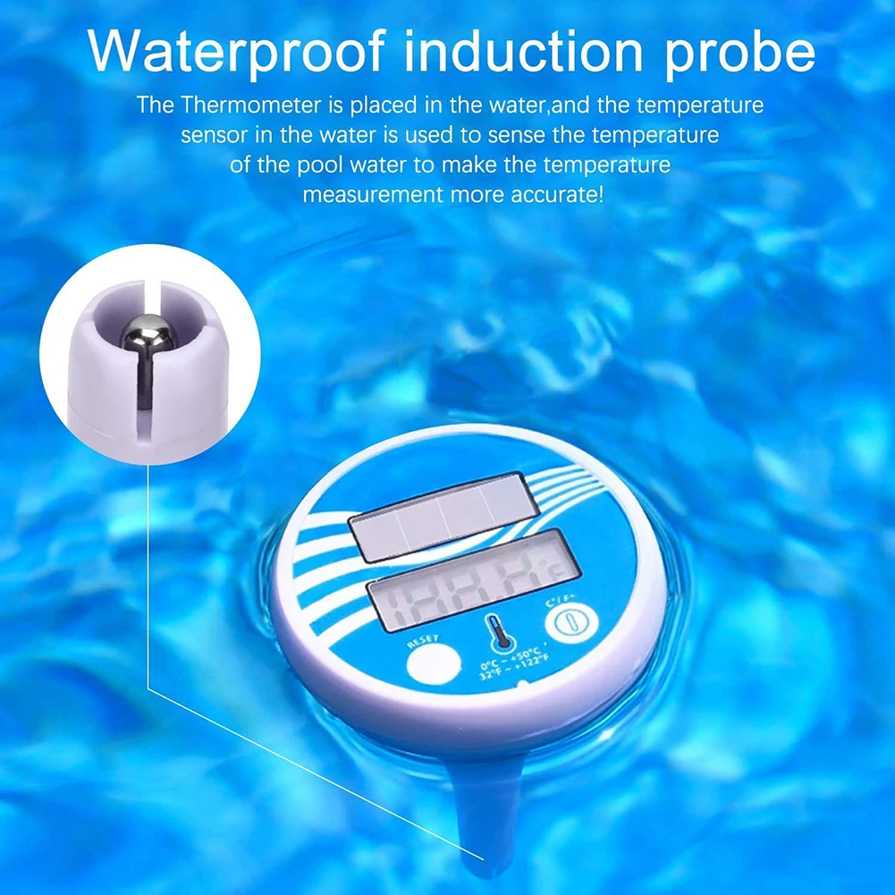 

Outdoor Indoor Digital Pool Spa Thermometer Solar Powered Floating Thermometer Hot Tub Spa Aquarium Pool Accessories