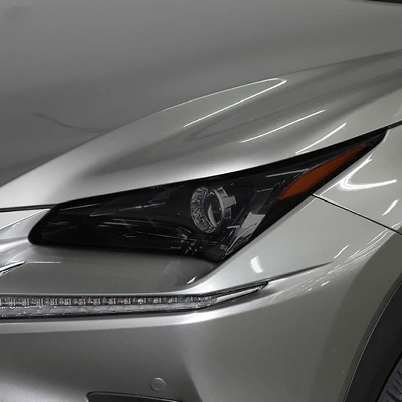 

2 Pcs Car Headlight Protective Film Headlamp Transparent Black TPU Sticker For Lexus NX NX300 300h 200t 2015-2020 Accessories