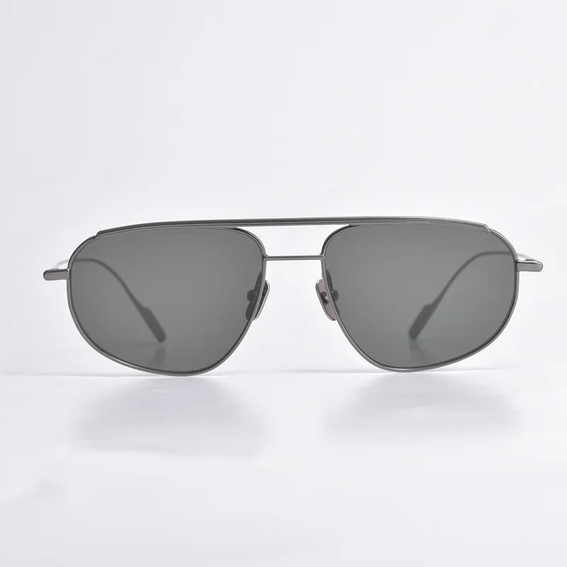 

Очки-авиаторы солнцезащитные поляризационные UV400 в оправе из рафии