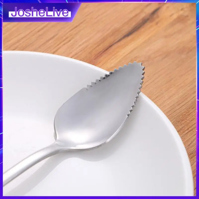 

Безопасные фруктовые кофейные бриллиантовые Серебристые зубчатые ложки, выгорающая густая зубчатая ложка, инструменты для готовки, прочные 16,5 см