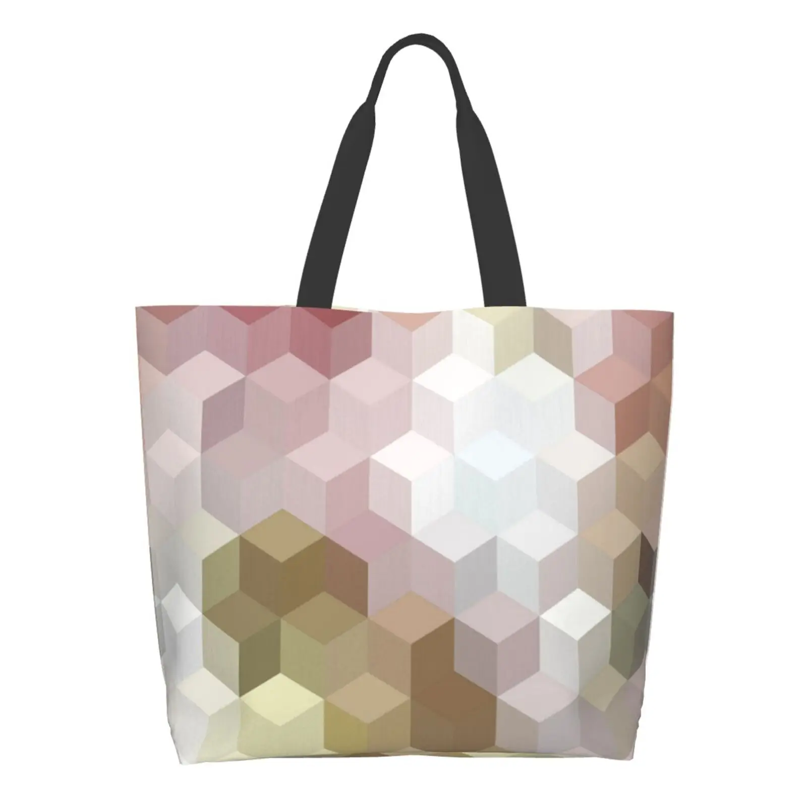 

Large Shopping Bags Tote Bag for Women Reusable Beach School Shoulder Shopper Sack Casual Canvas Shopping Bag Pattern Bee Hive