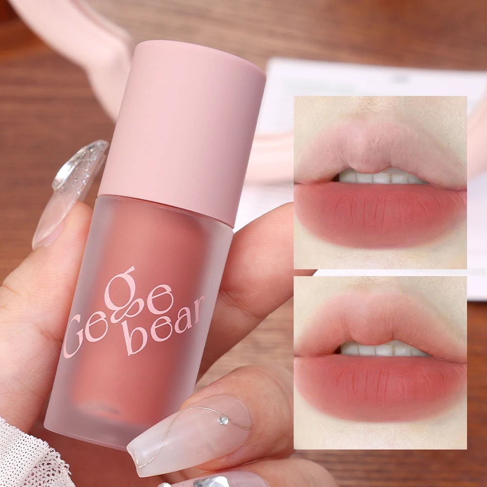 Бархатный матовый блеск для губ водостойкий стойкий гладкий мусс тени век румяна