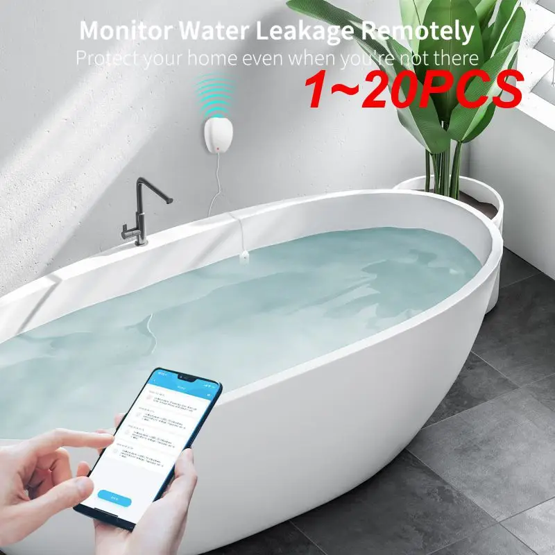 

Умный датчик утечки воды CoRui WiFi, 1 ~ 20 шт., датчик Tuya/Smart Life APP «сделай сам» с дистанционным управлением, датчиком Push-уведомления для умного дома