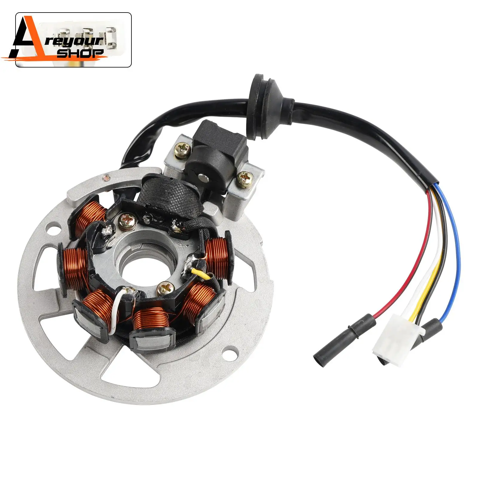 5-проводной магнитный статор для 2-тактного скутера 50cc 1PE40QMB Jog Minarelli квадроцикла