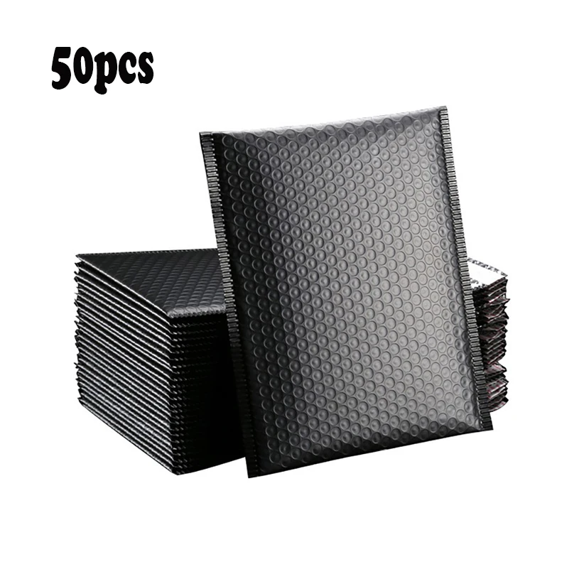 

50pcs Bubble Envelope Bags Black Self Seal Mailers Padded Shipping Envelopes With Bubble Mailing Bag Shipping Gift Packages Bag