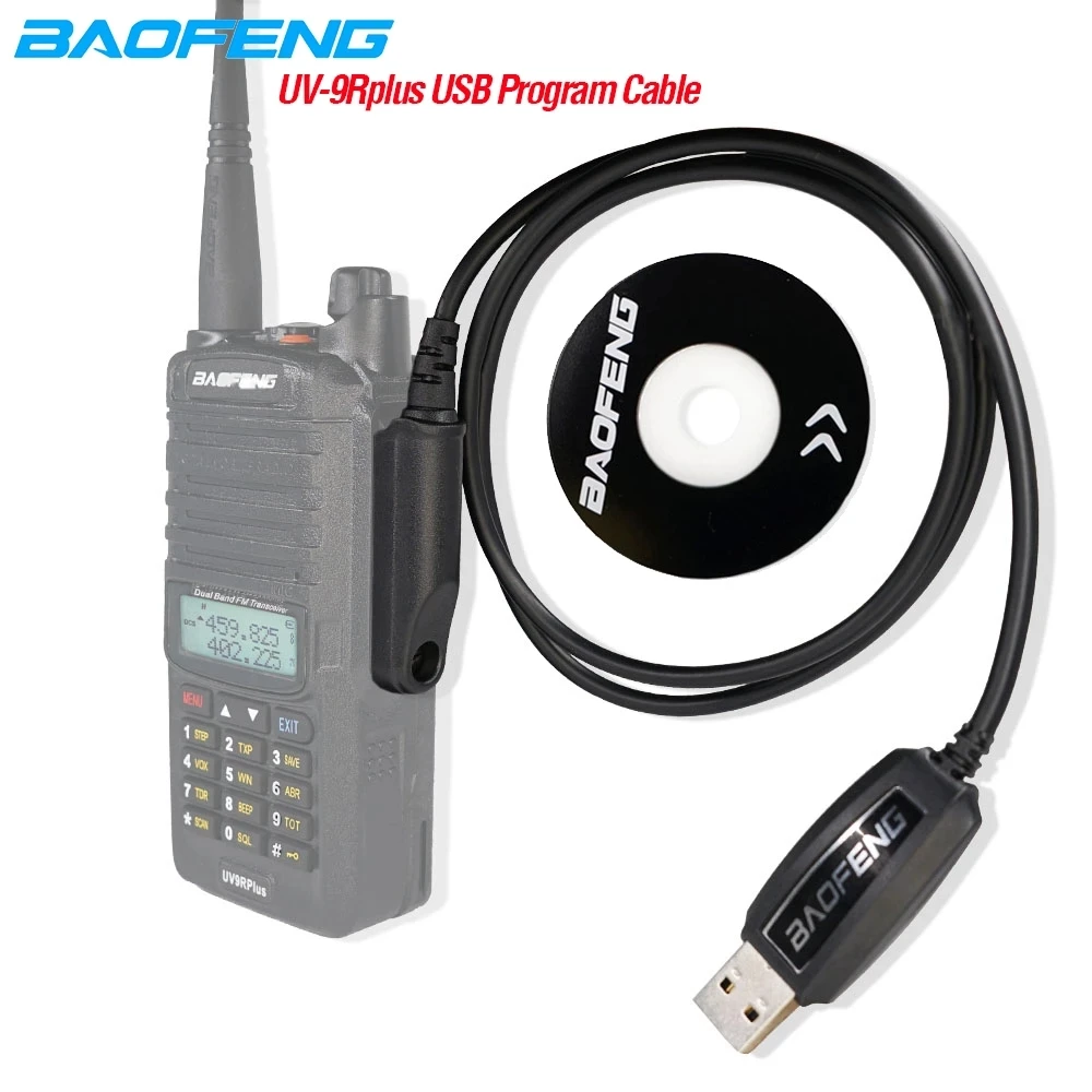 USB-кабель для программирования Baofeng водонепроницаемый CD-диск BaoFeng UV-9R Pro UV9R Plus